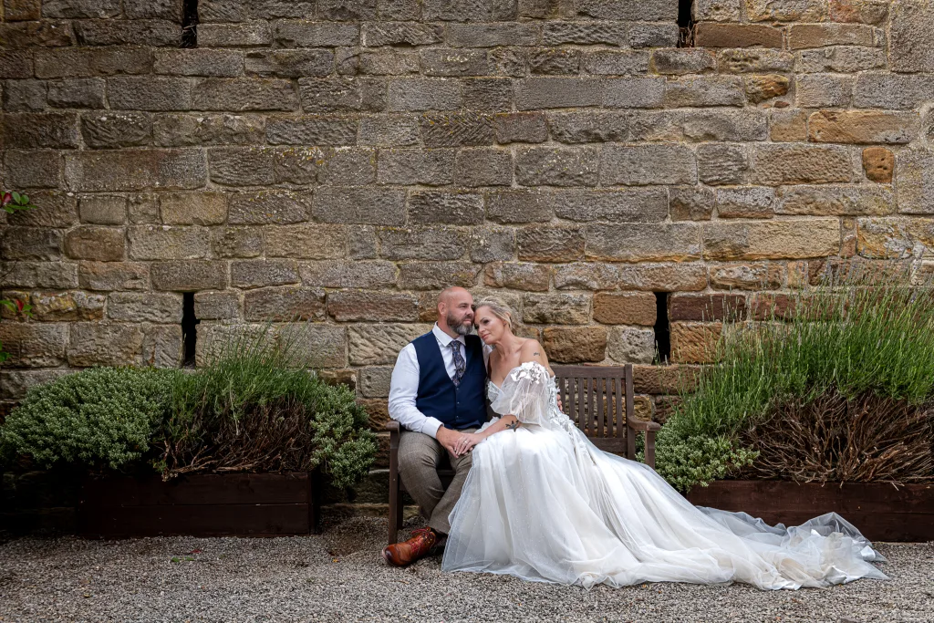 Natural wedding photography at Danby Castle Barn in Yorkshire