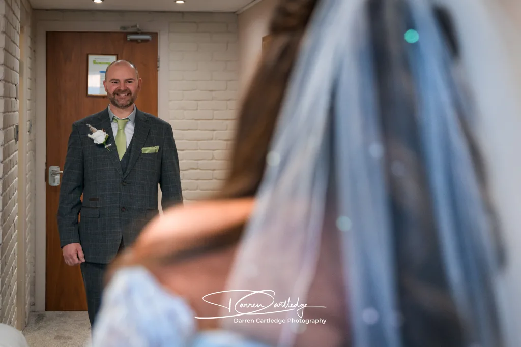 Leeann having a first look with her dad at The Crown Hotel, South Yorkshire