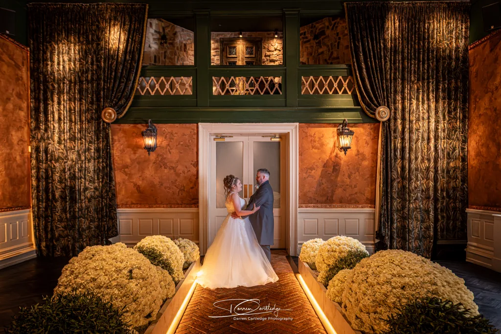 Couple portrait at The Croft wedding venue in Yorkshire